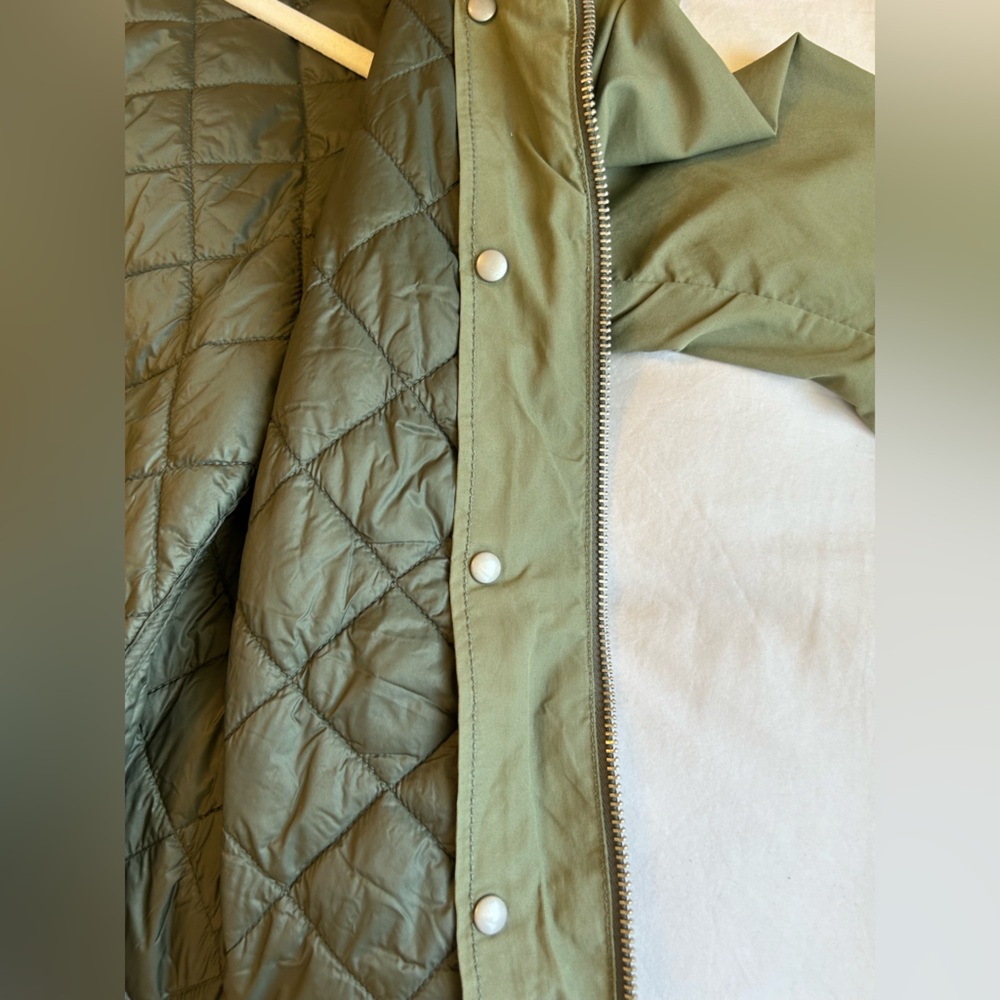Gap Green Utility Jacket With Drawstring Waist - image 3
